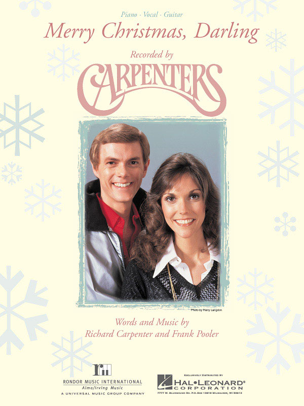 The Carpenters: Merry Christmas  Darling: Vocal and Piano: Single Sheet