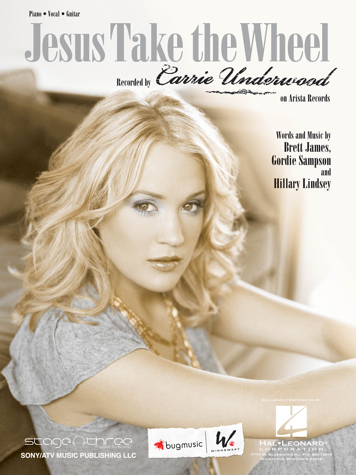 Carrie Underwood: Jesus Take the Wheel: Piano  Vocal and Guitar: Mixed Songbook