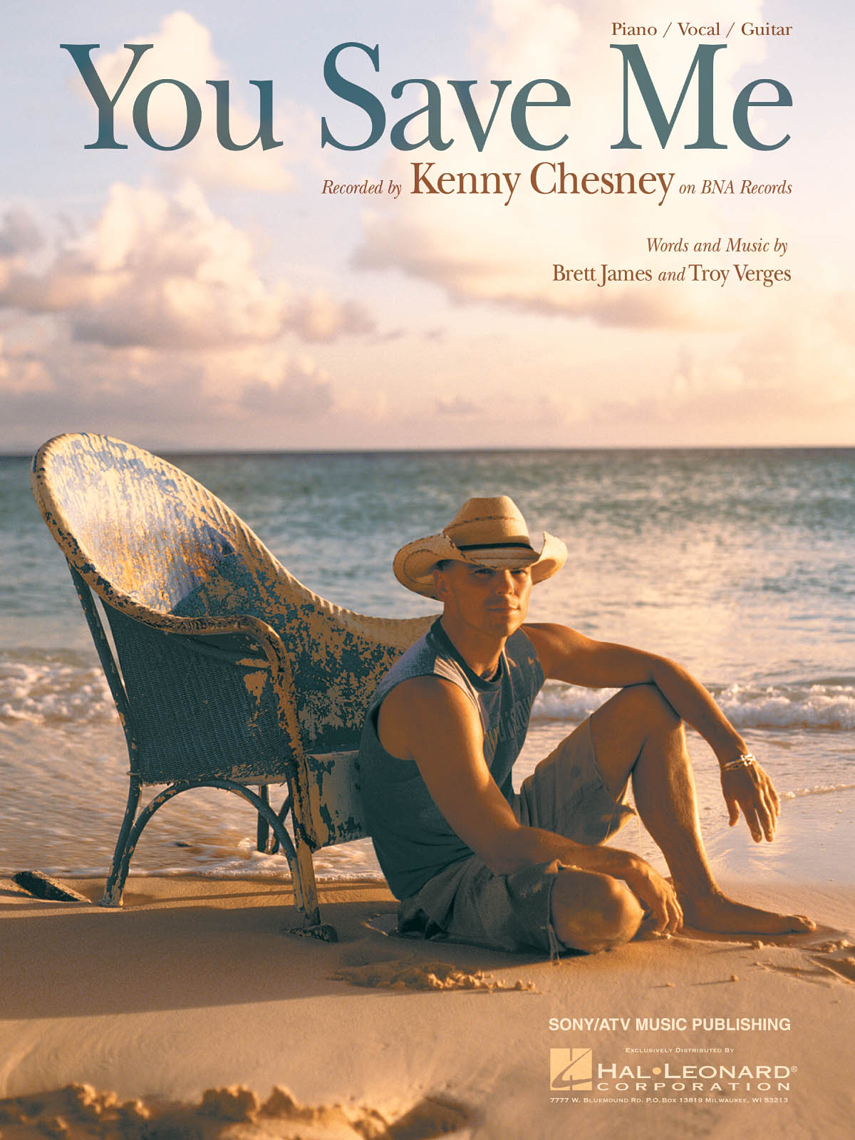 Kenny Chesney: You Save Me: Vocal and Piano: Single Sheet