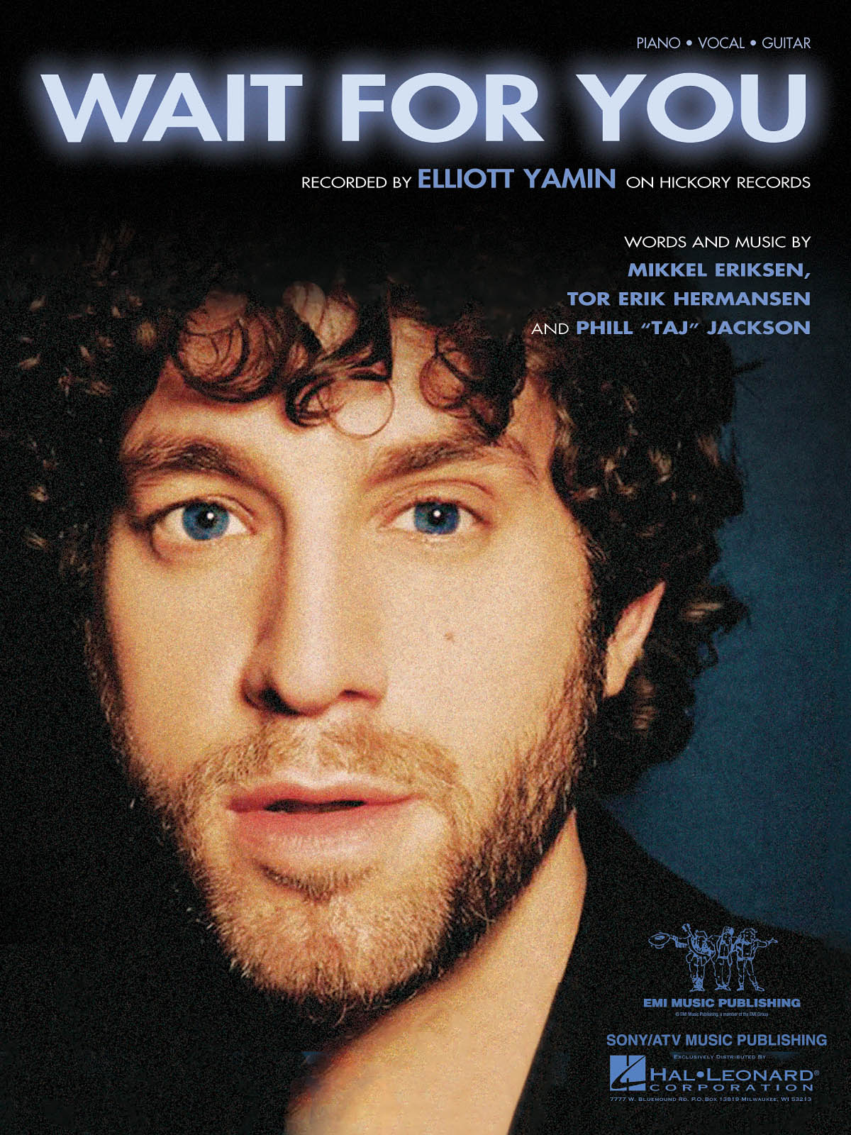 Elliott Yamin: Wait for You: Piano  Vocal and Guitar: Mixed Songbook