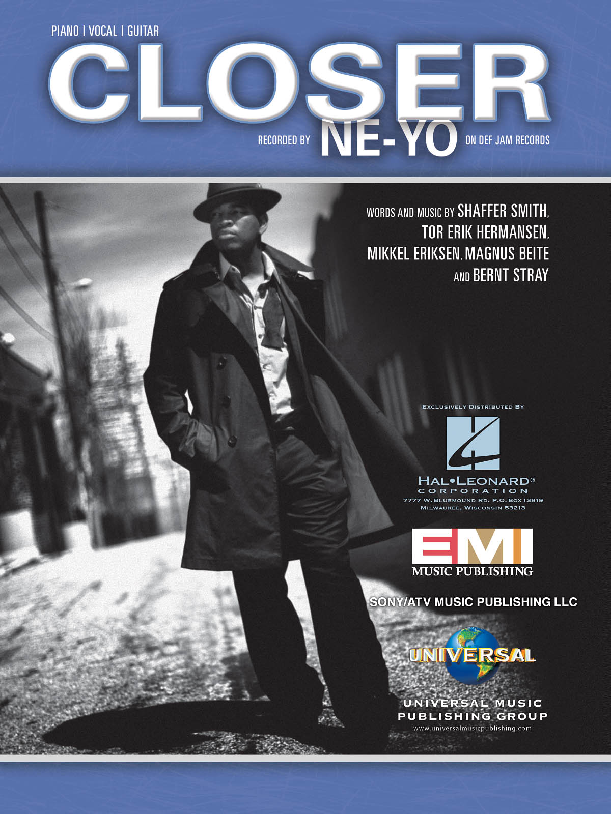 Ne-Yo: Closer: Vocal and Piano: Single Sheet
