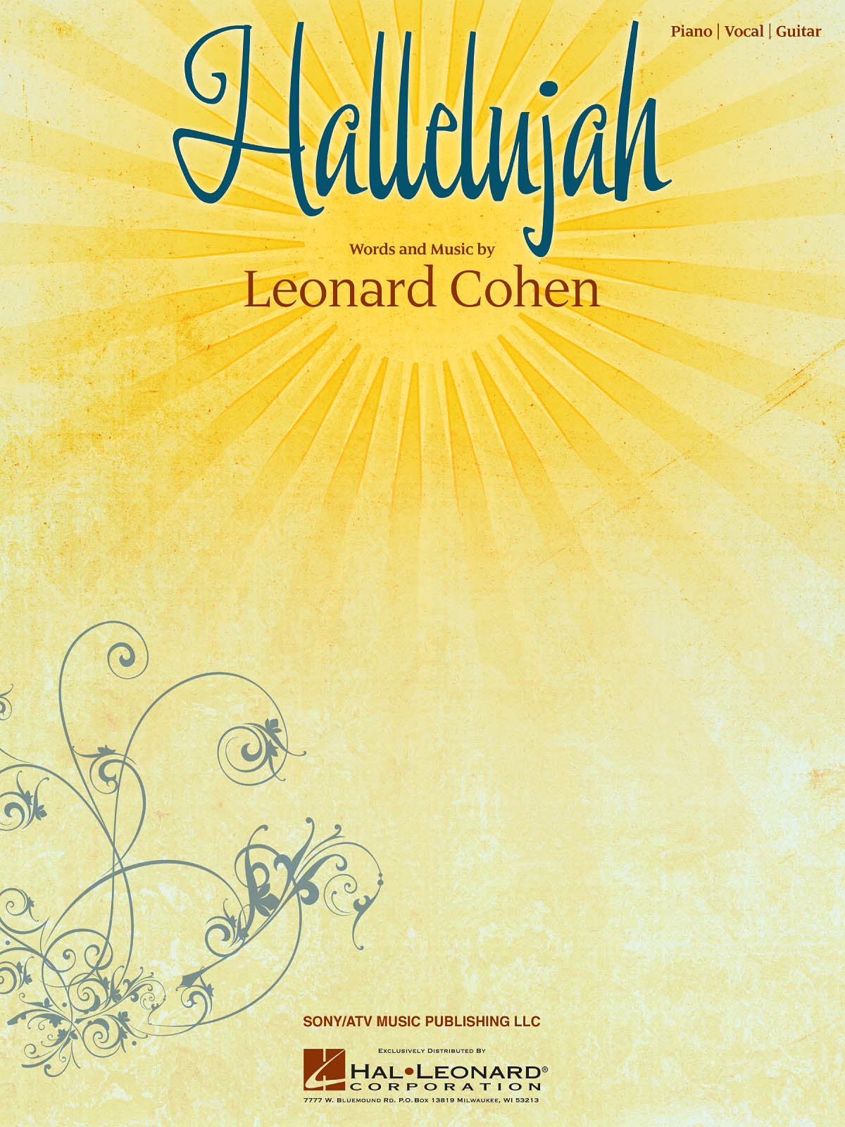 Leonard Cohen: Hallelujah: Piano  Vocal and Guitar: Vocal Work