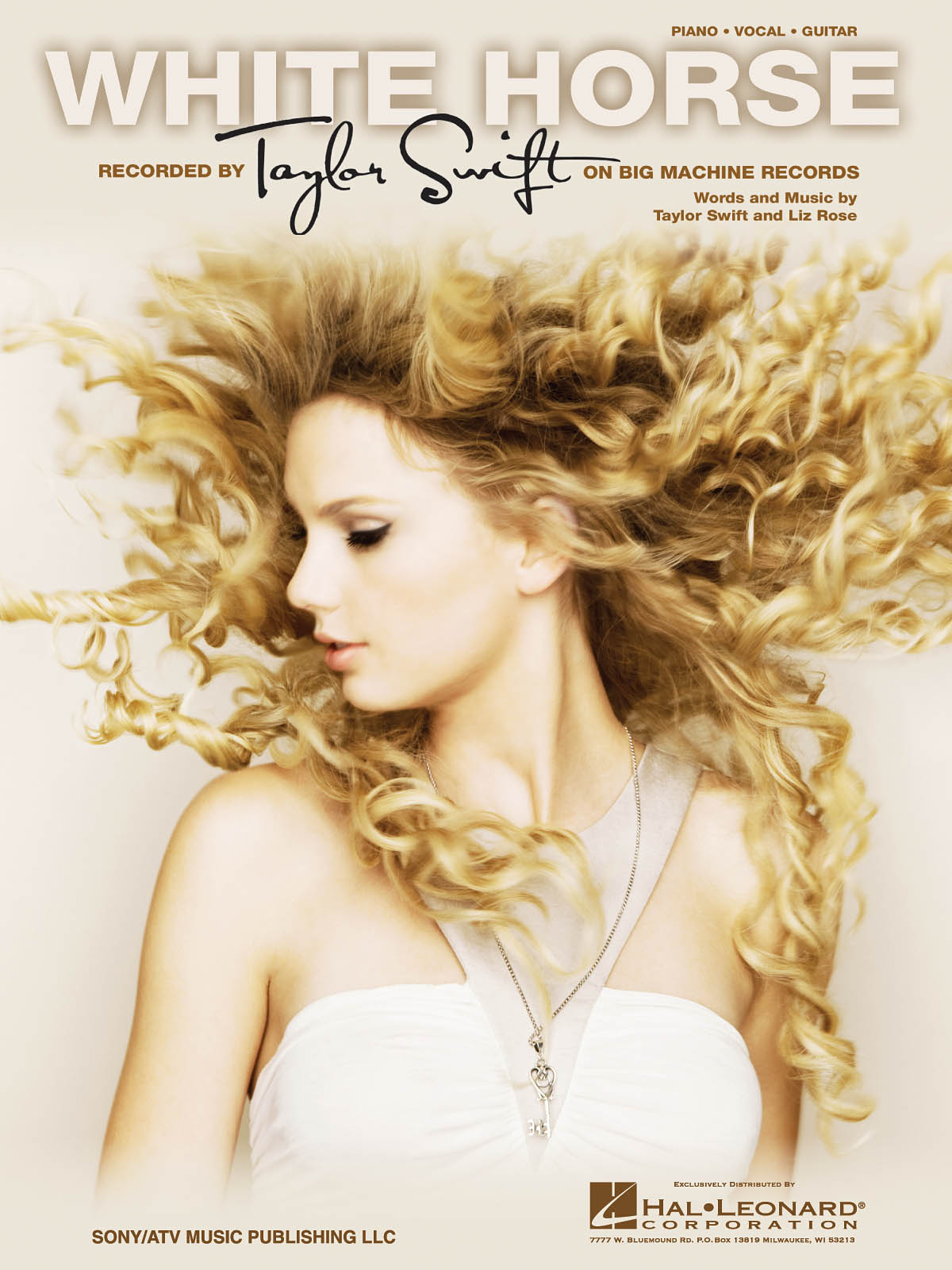 Taylor Swift: White Horse: Vocal and Piano: Single Sheet