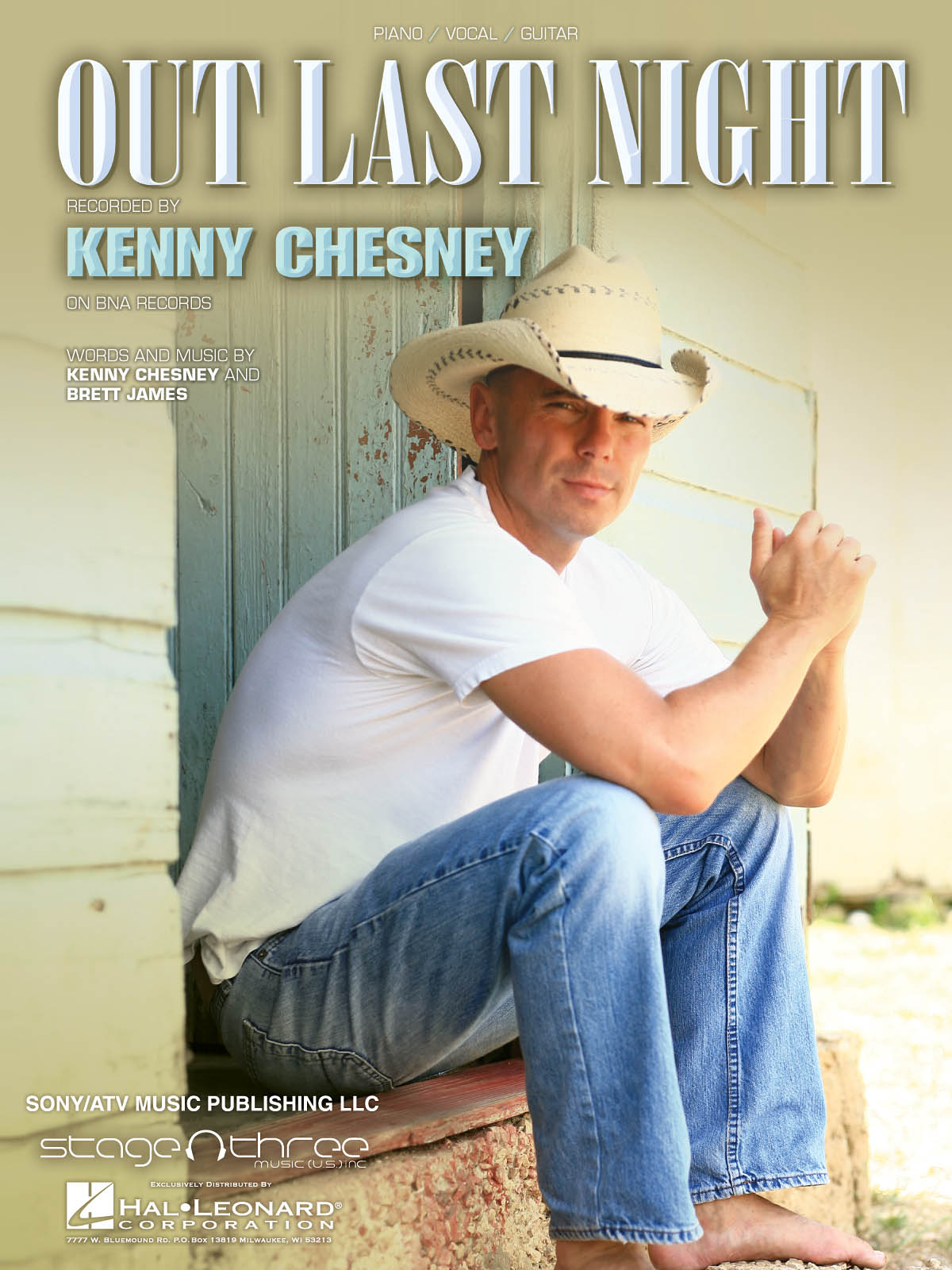 Kenny Chesney: Out Last Night: Vocal and Piano: Single Sheet
