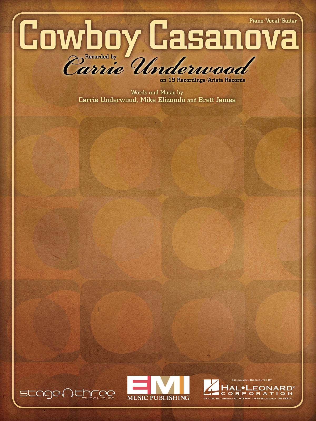 Carrie Underwood: Cowboy Casanova: Piano  Vocal and Guitar: Mixed Songbook