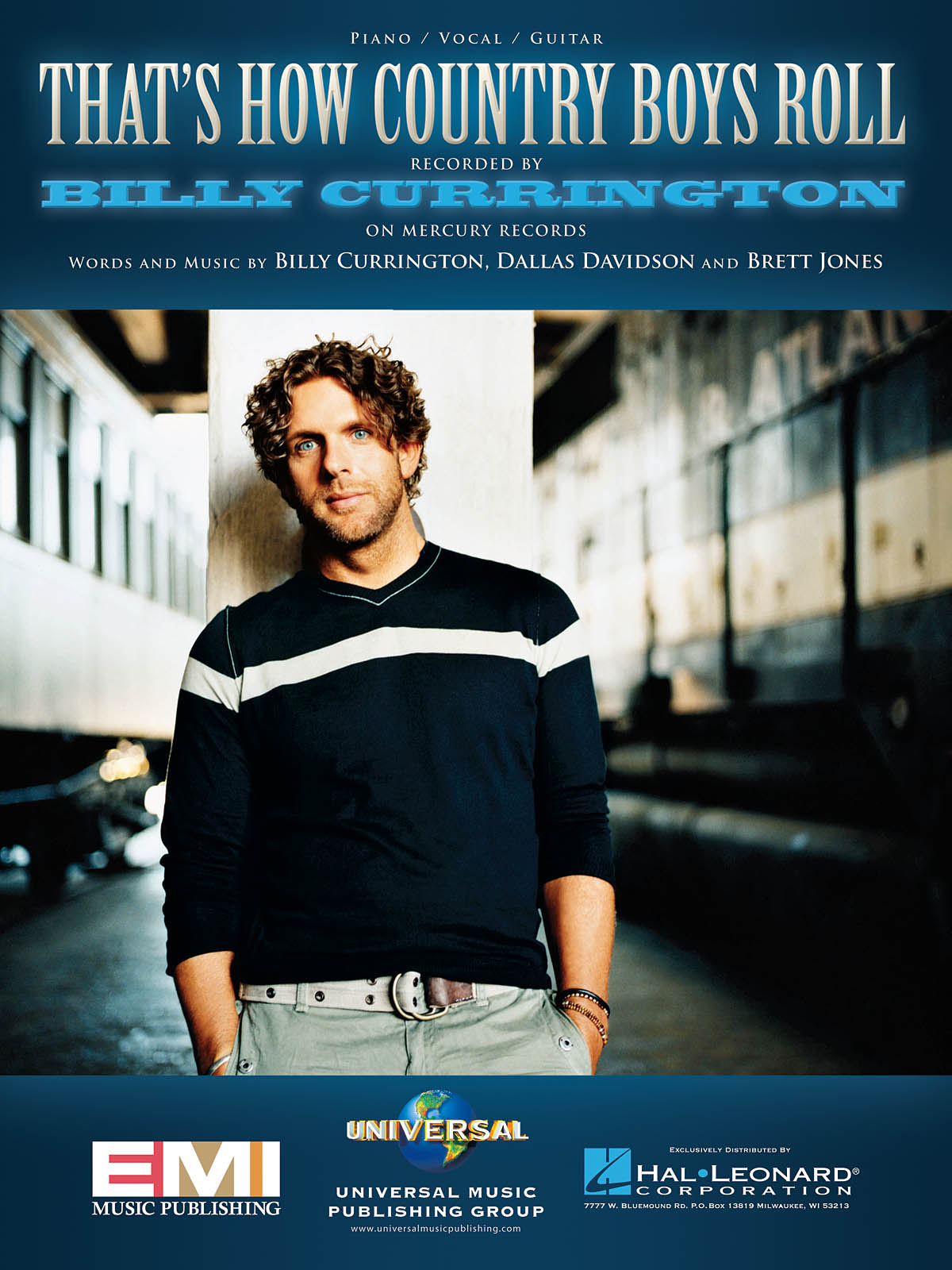 Billy Currington: That's How Country Boys Roll: Piano  Vocal and Guitar: Mixed