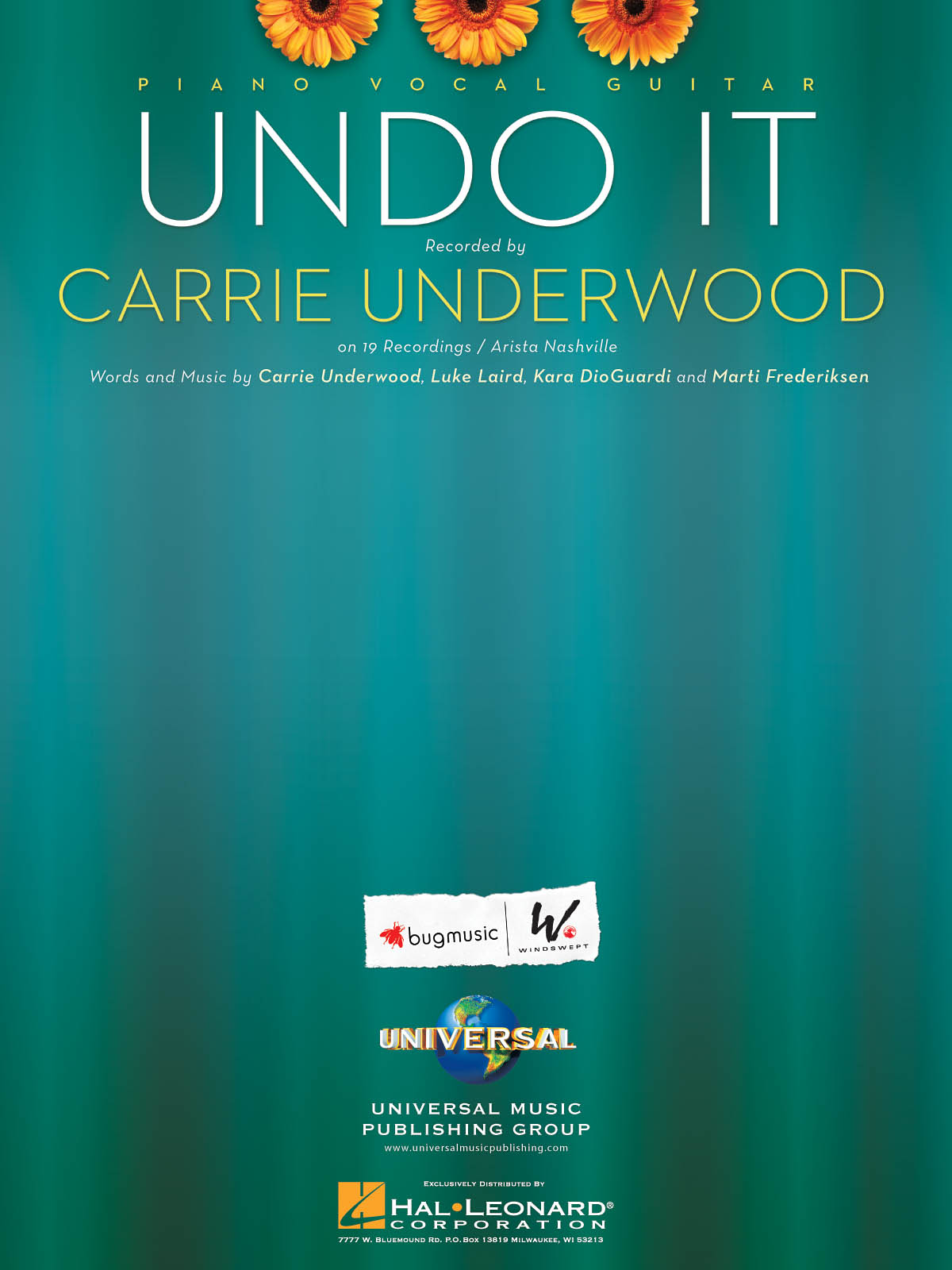 Carrie Underwood: Undo It: Piano  Vocal and Guitar: Mixed Songbook