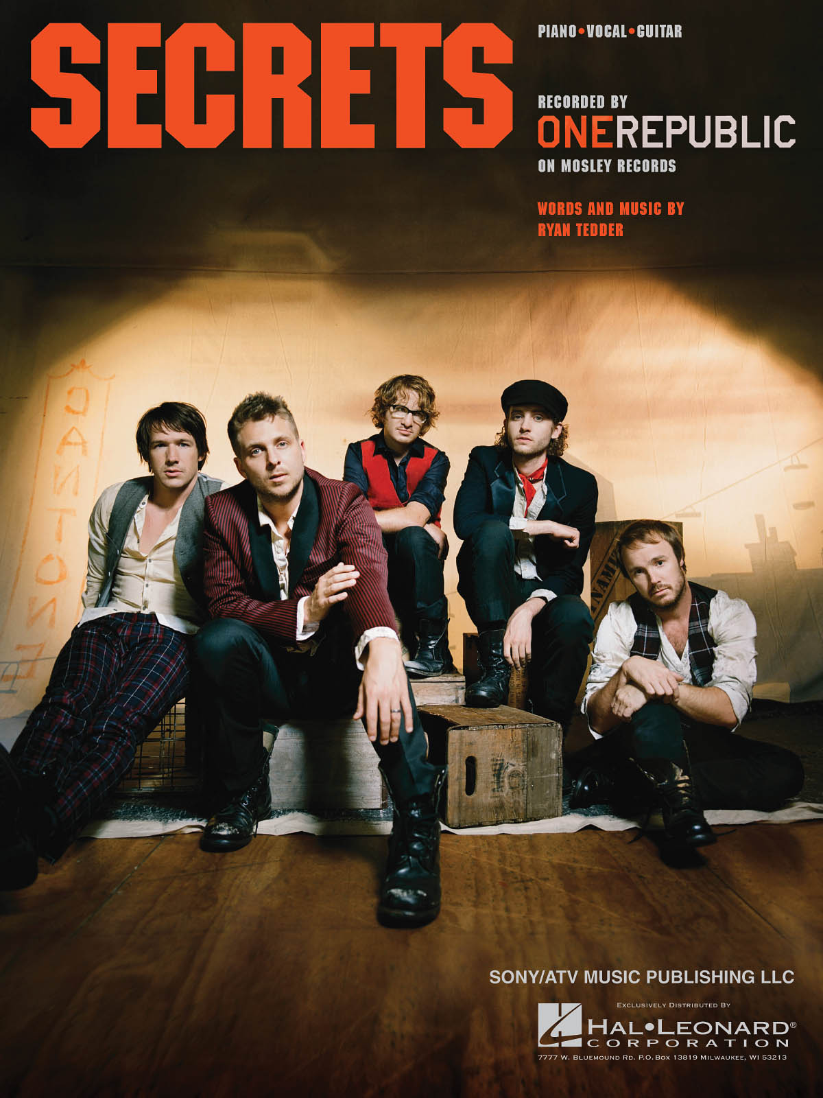 OneRepublic: Secrets: Vocal and Piano: Single Sheet