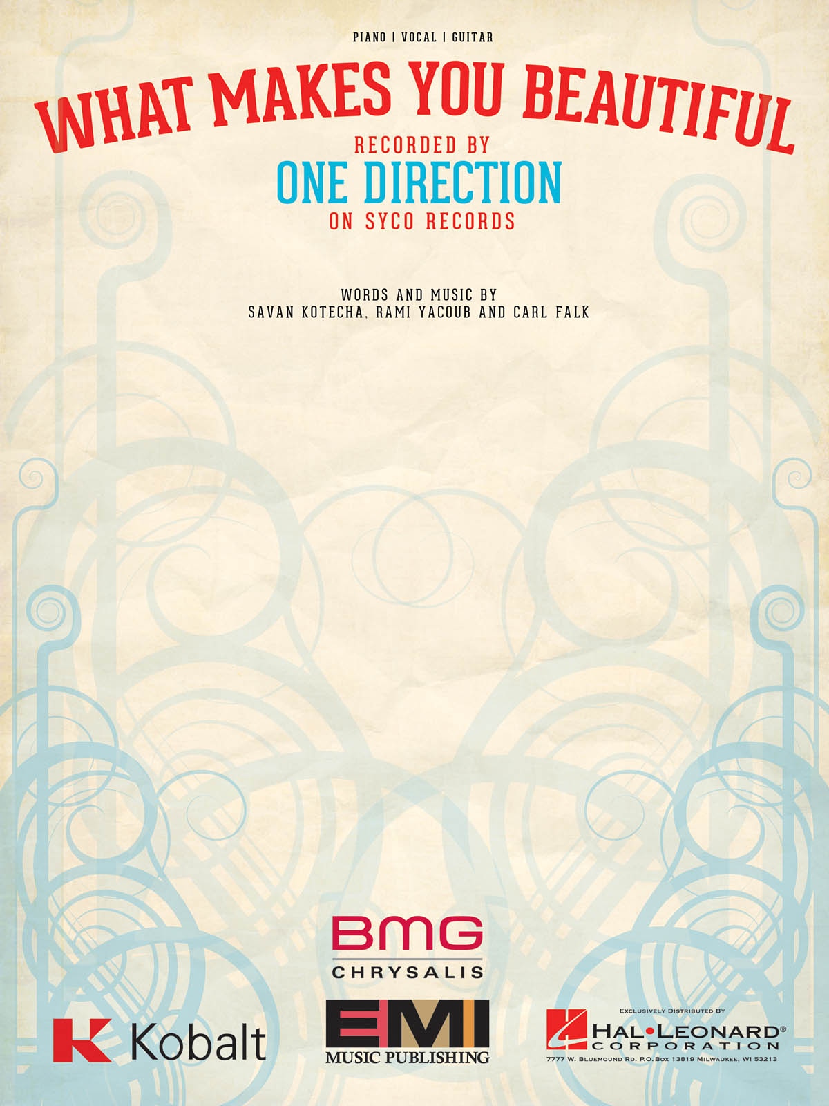 One Direction: What Makes You Beautiful: Piano  Vocal and Guitar: Mixed Songbook