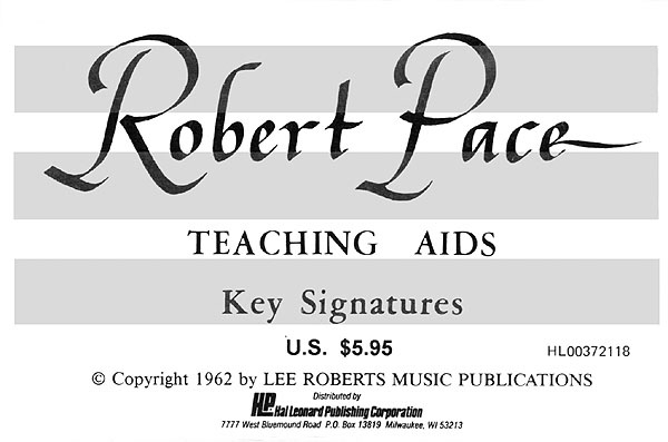 Robert Pace: Flash Cards - Key Signatures: Piano: Instrumental Tutor