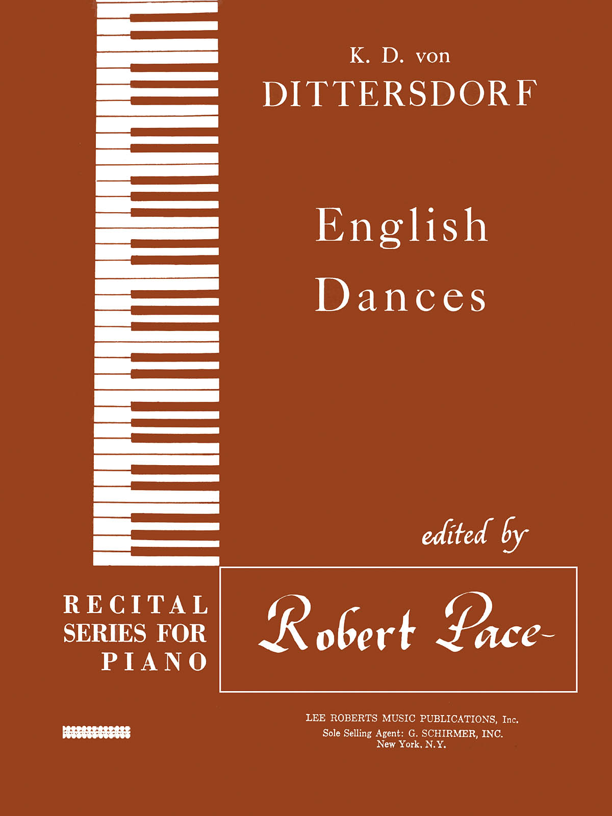 Carl Ditters von Dittersdorf: English Dances Recital Series For Piano Brown: