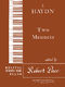 Franz Joseph Haydn: Two Menuets: Piano: Instrumental Album