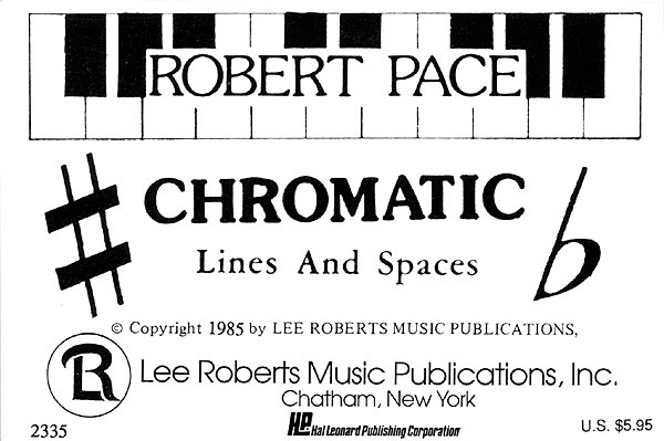 Robert Pace: Flash Cards - Chromatic Lines & Spaces: Piano: Instrumental Album