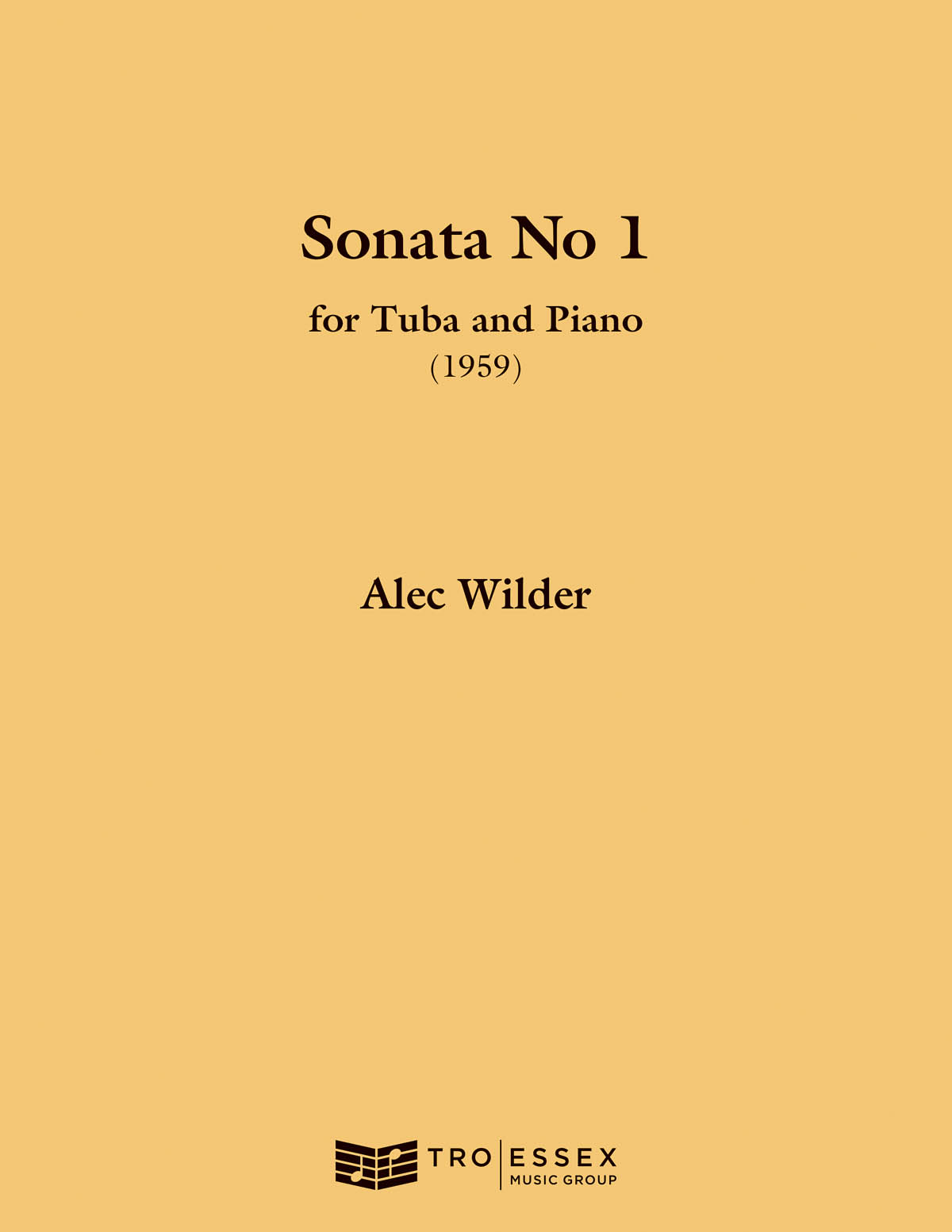 Alec Wilder: Sonata for Tuba and Piano (1959): Tuba and Accomp.: Instrumental