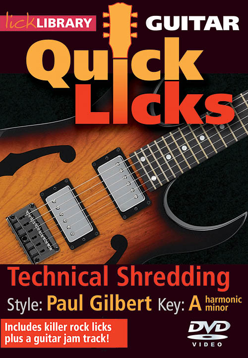 Paul Gilbert: Technical Shredding - Quick Licks: Guitar Solo: DVD
