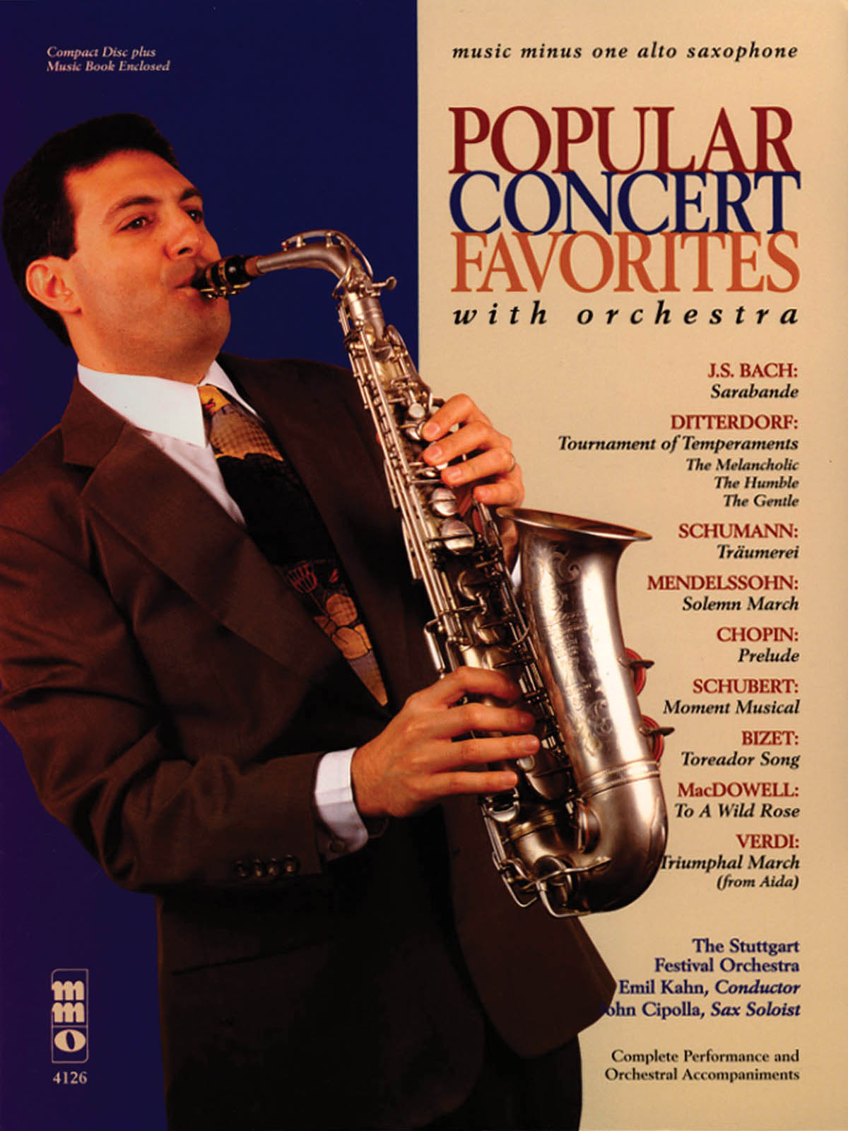 Popular Concert Favorites with Orchestra: Saxophone: Instrumental Album