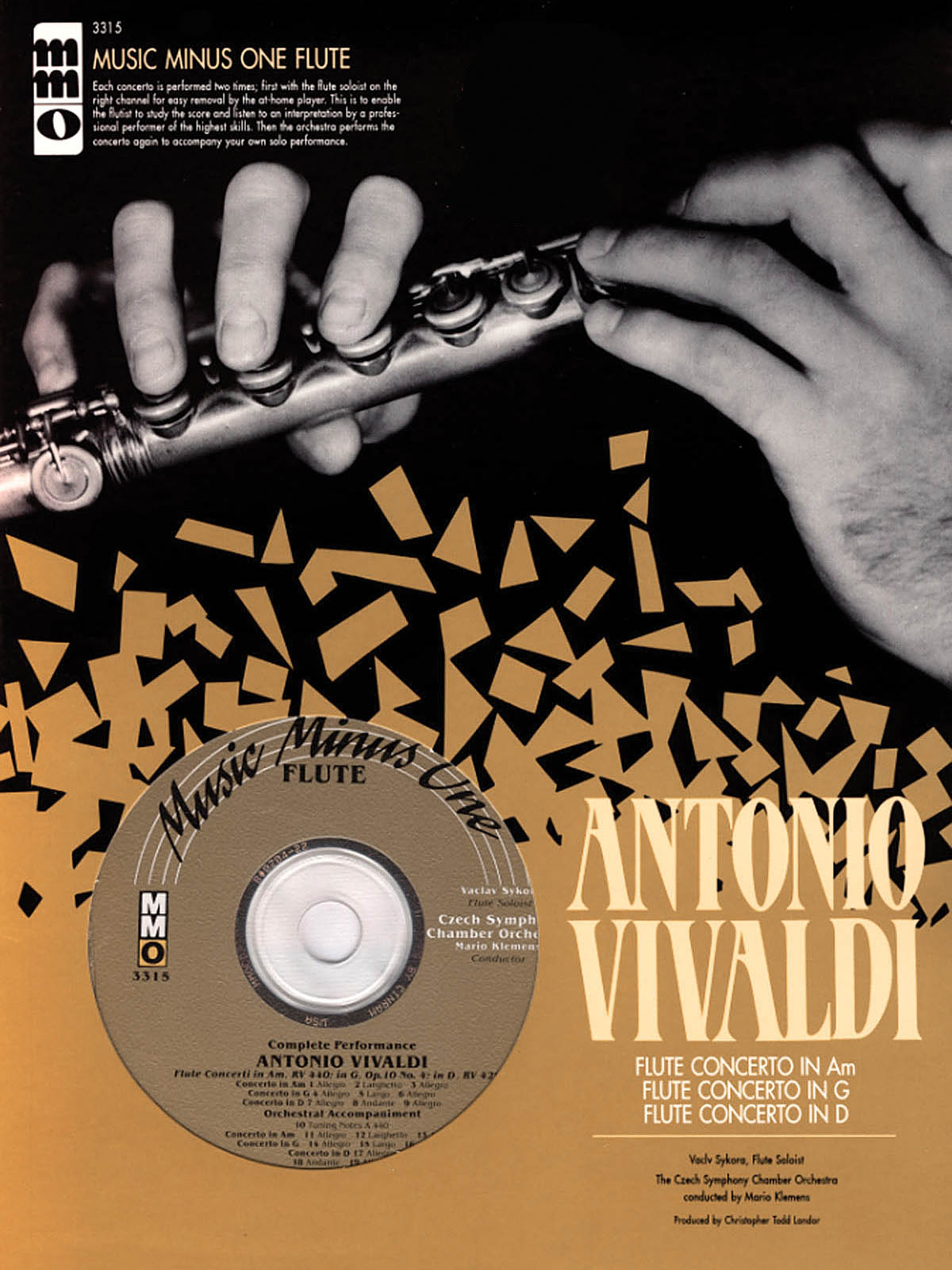 Antonio Vivaldi: Flute Concerti in D Major  G Major  A Minor: Flute Solo