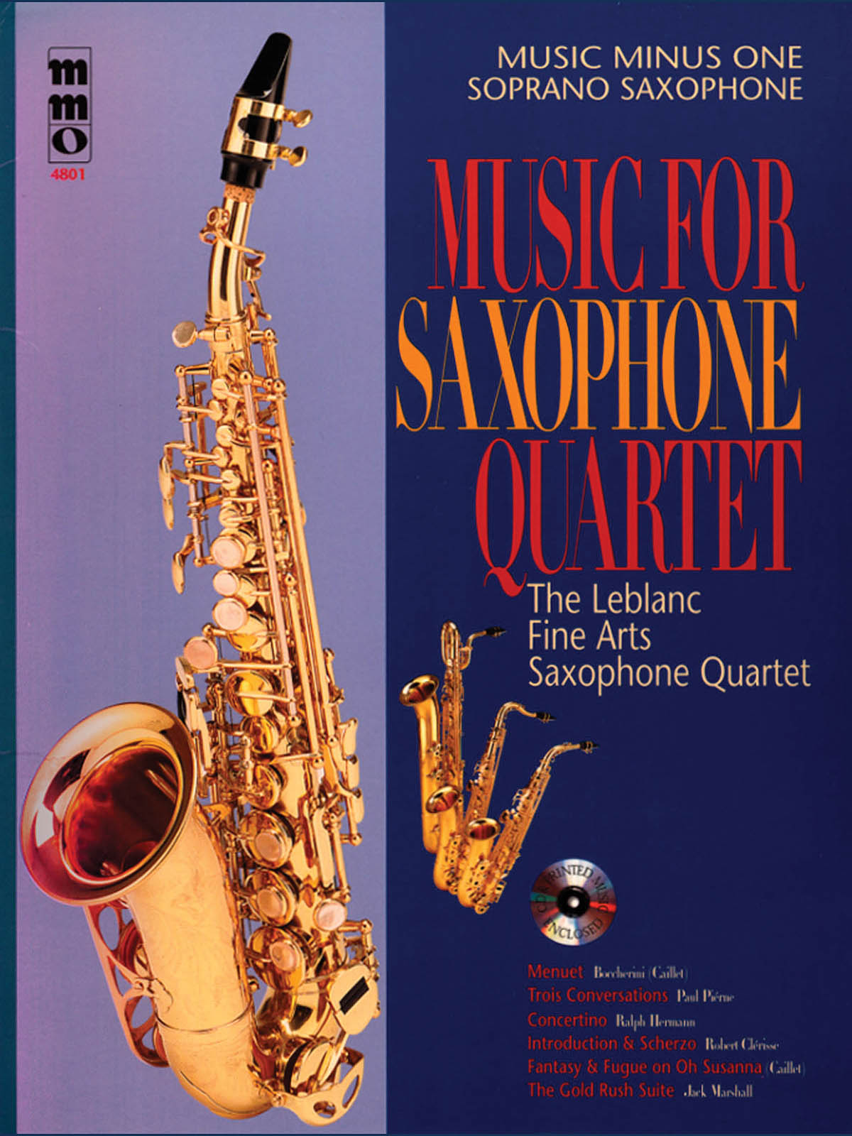 Music for Saxophone Quartet: Soprano Saxophone: Instrumental Album