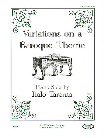 Italo Taranta: Variations on a Baroque Theme: Piano: Instrumental Work