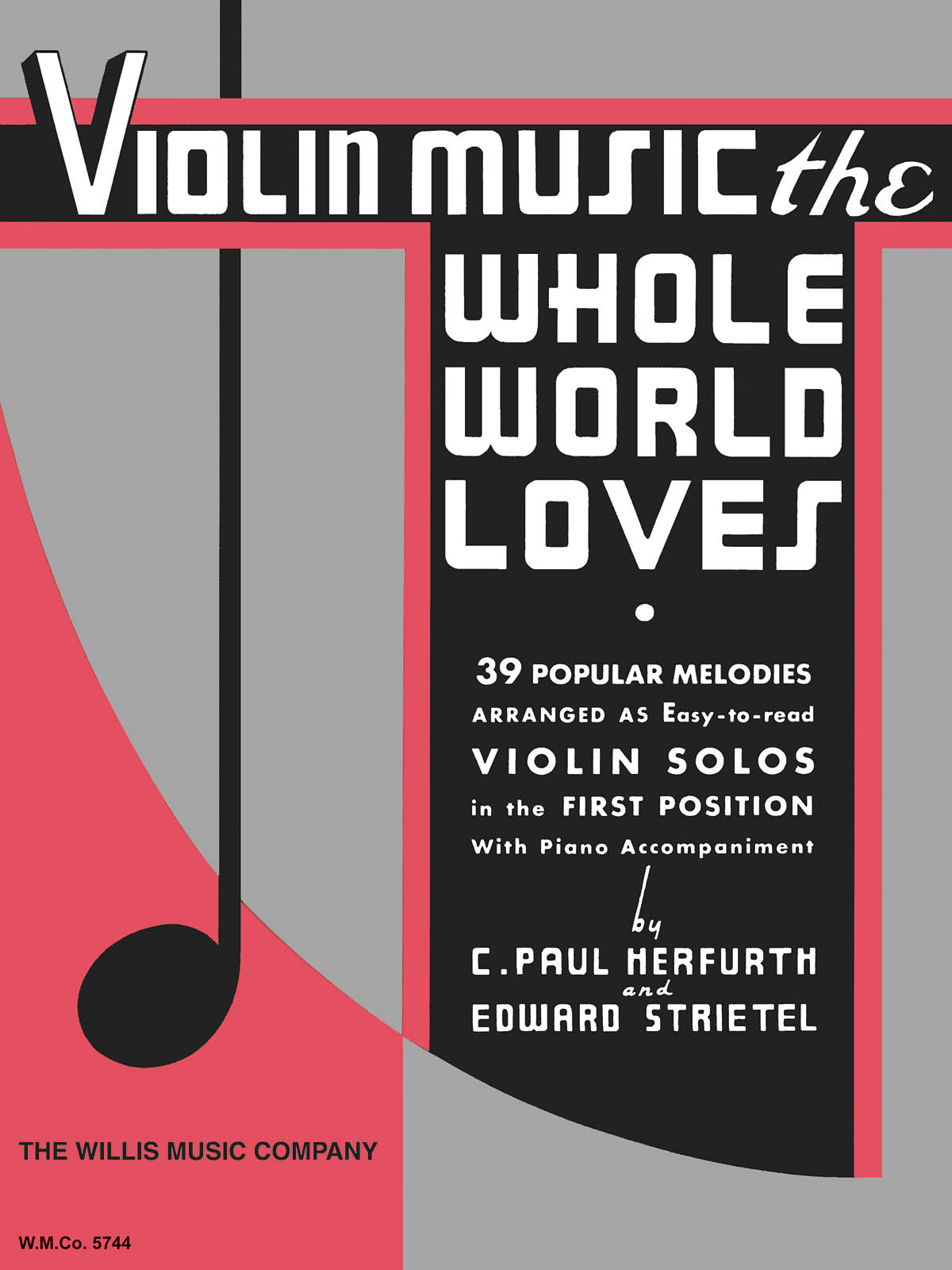 Violin Music the Whole World: Piano: Instrumental Album