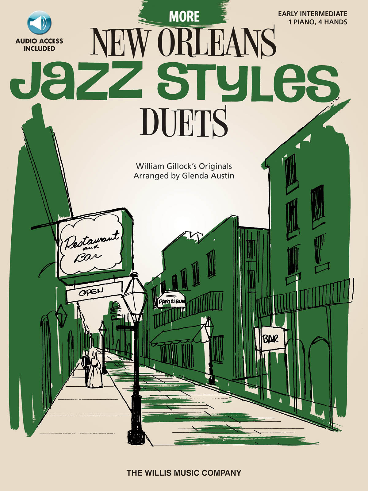 William Gillock: More New Orleans Jazz Styles Duets - Book/Audio: Piano Duet: