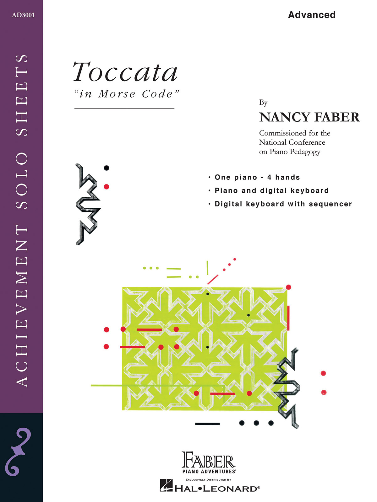 Nancy Faber: Toccata in Morse Code: Piano 4 Hands: Instrumental Work