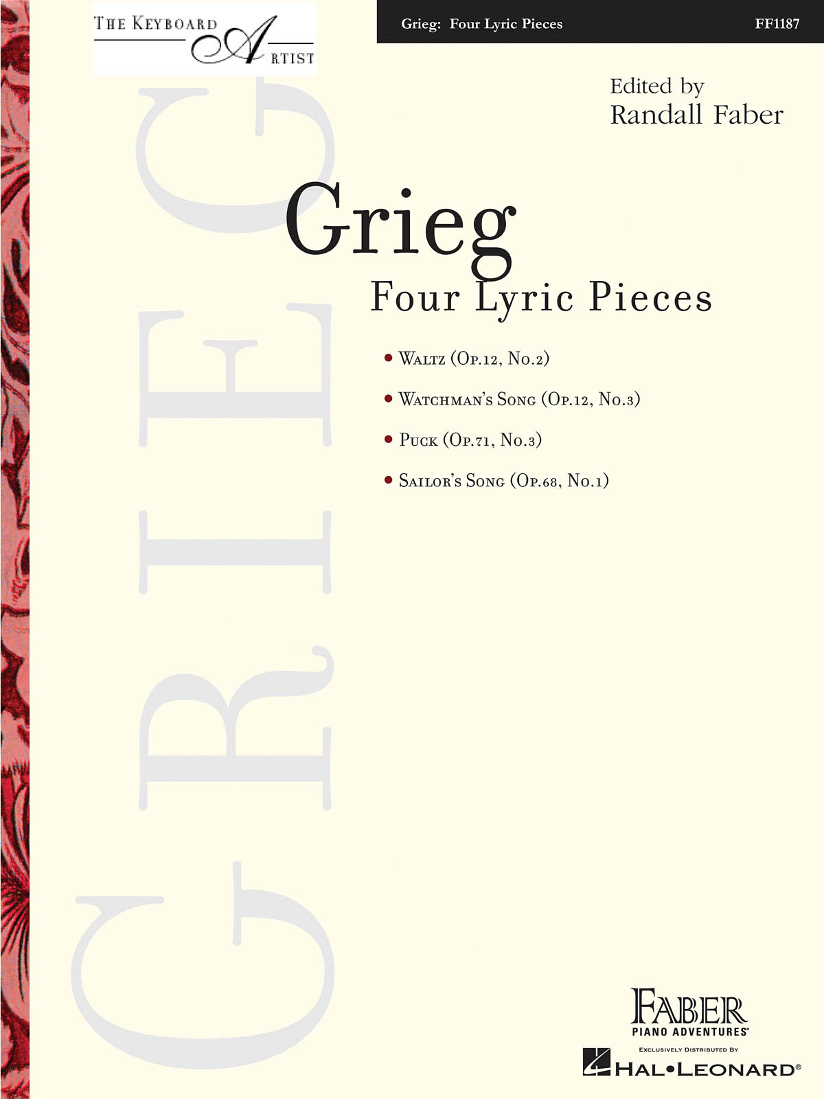 Edvard Grieg: Four Lyric Pieces: Piano: Instrumental Album