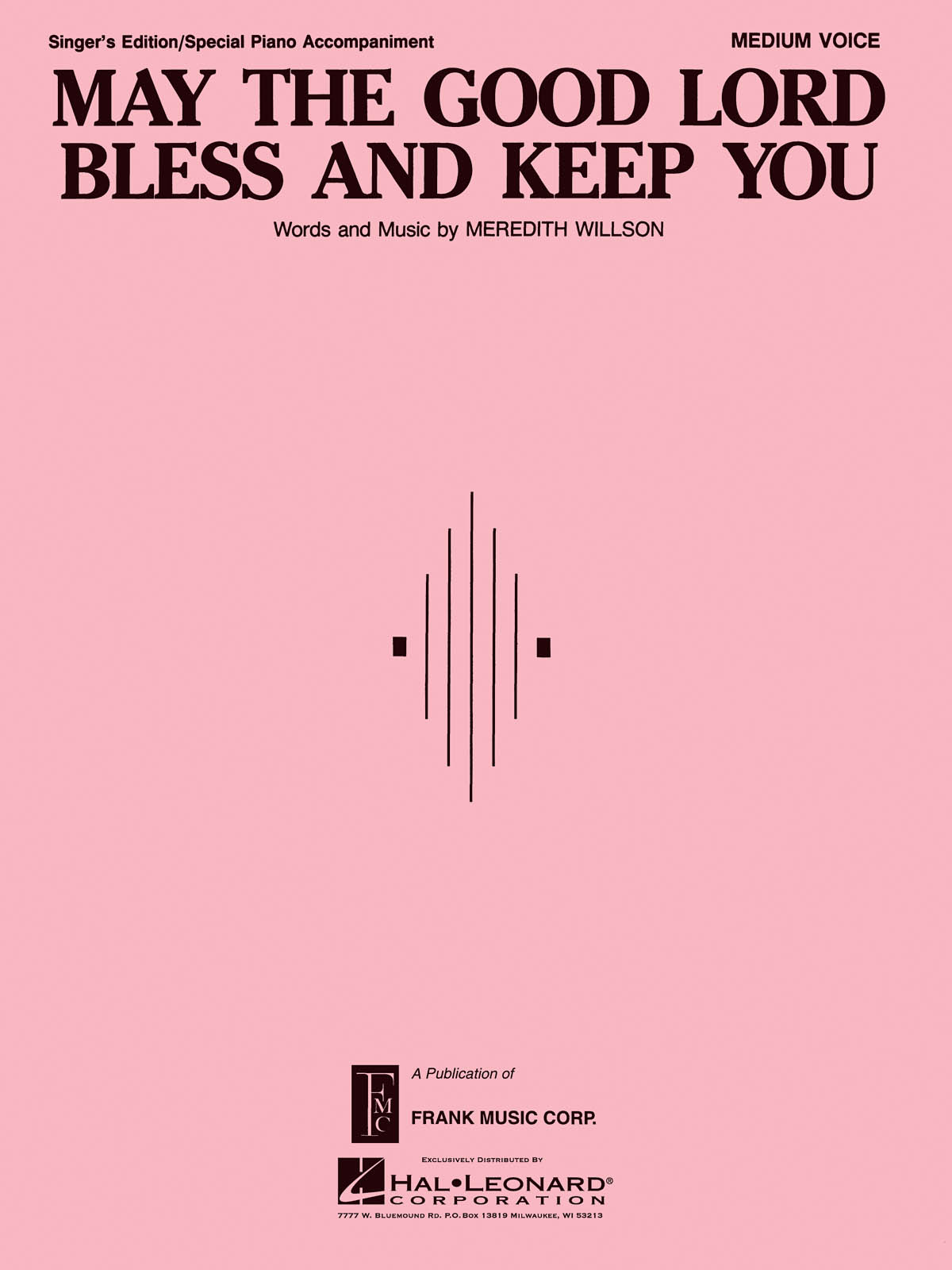 May the Good Lord Bless and Keep You: Piano  Vocal and Guitar: Instrumental Work