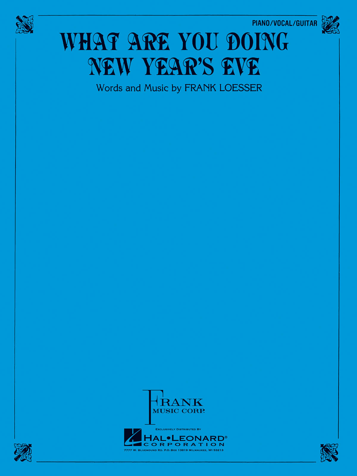 What Are You Doing New Year's Eve?: Vocal and Piano: Instrumental Work