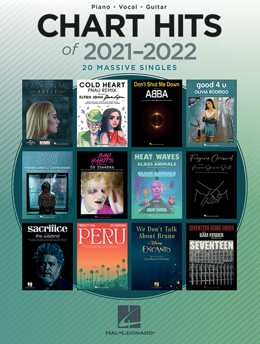 Chart Hits of 2021-2022: Piano  Vocal and Guitar: Mixed Songbook