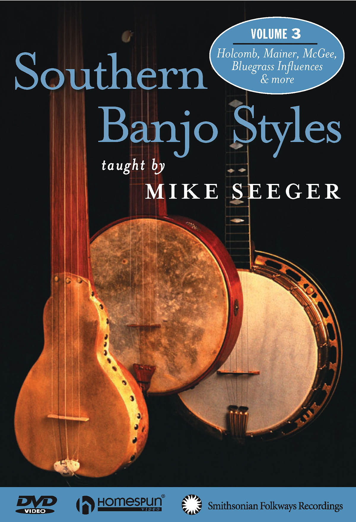 Mike Seeger: Southern Banjo Styles - Volume 3: Banjo: Instrumental Tutor