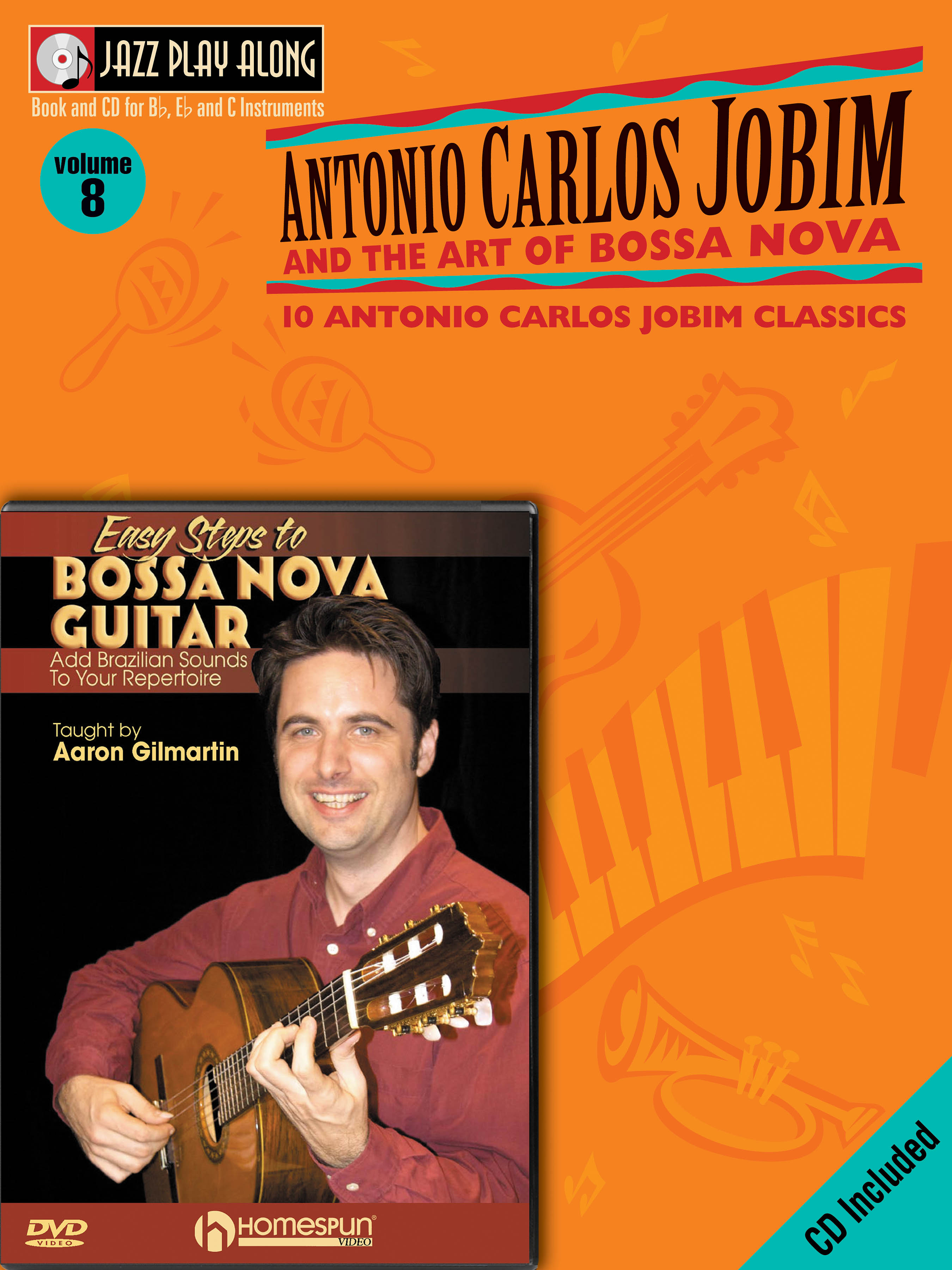 Antonio Carlos Jobim: Bossa Nova Guitar Bundle Pack: Jazz Ensemble: Instrumental