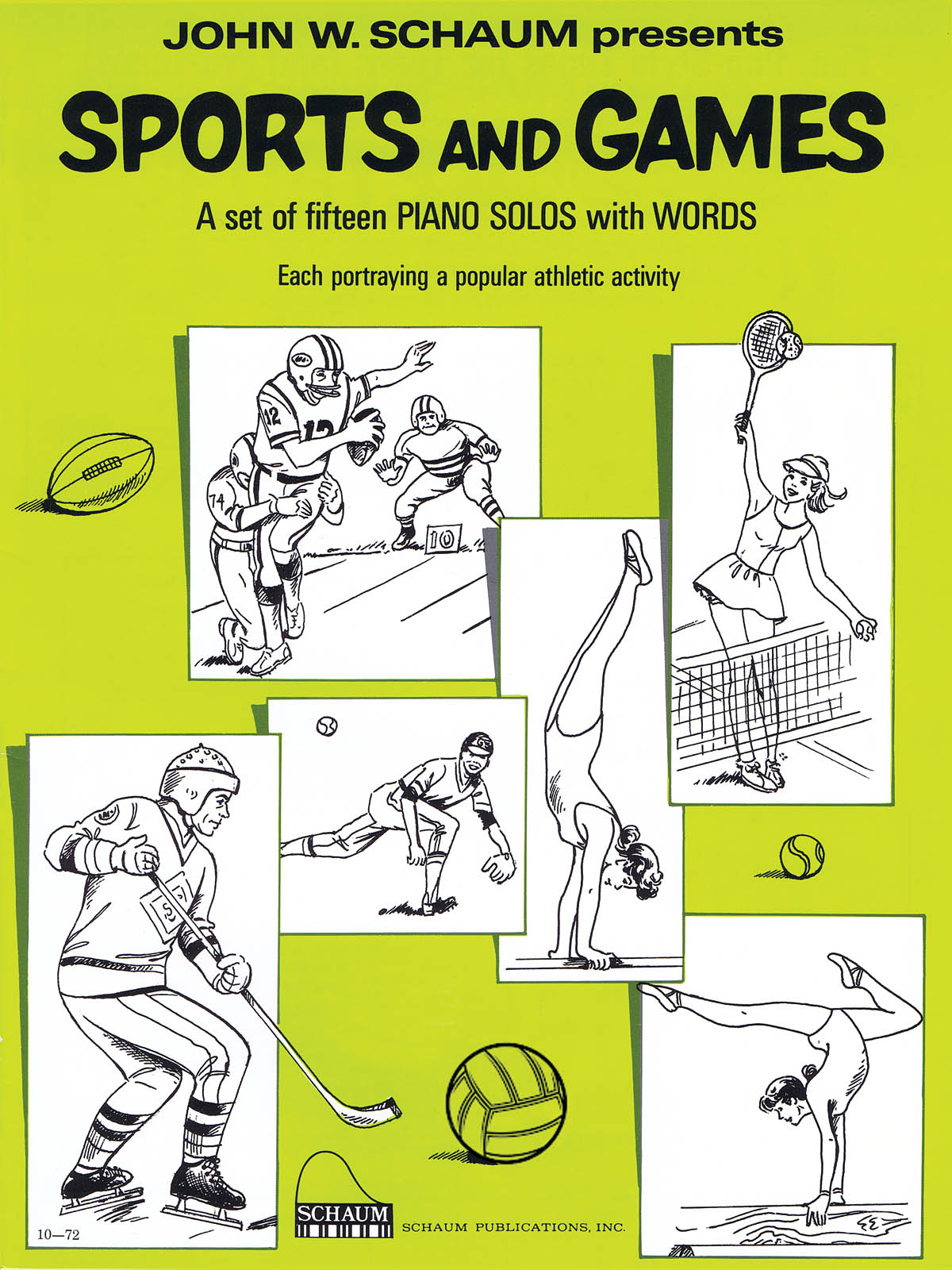 John W. Schaum: Sports and Games: Piano: Instrumental Album