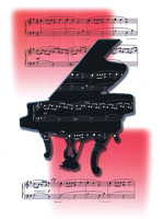 Grand Piano Music Card: Piano: Stationery