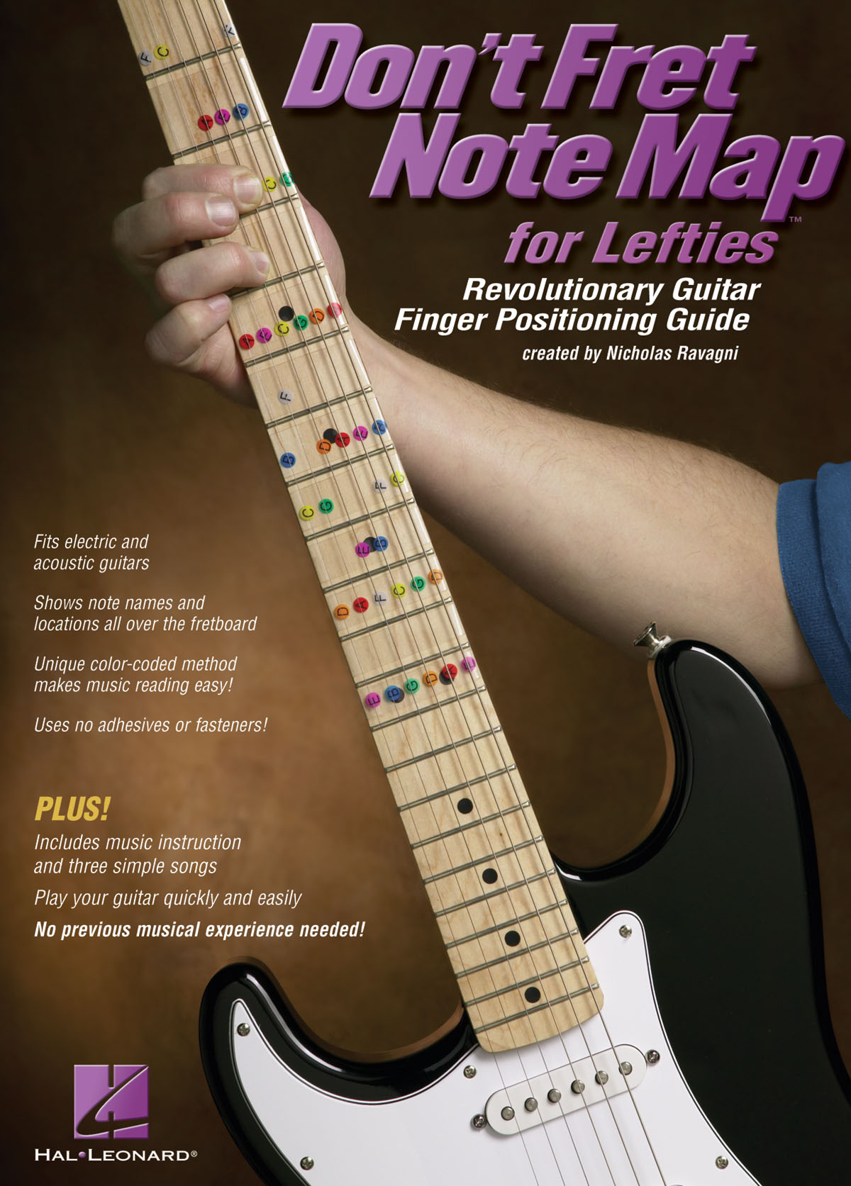 Don't Fret Note Map for Lefties: Guitar Solo: Instrumental Album