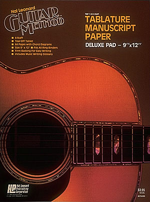Guitar Tablature Manuscript Paper - Deluxe: Manuscript Paper: Manuscript