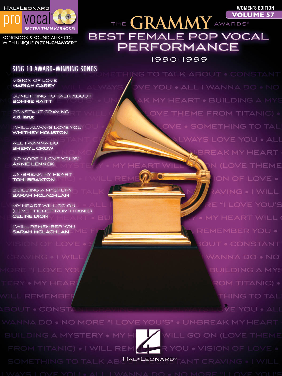 The Grammy Awards Best Female Pop Vocal 1990-1999: Melody  Lyrics and Chords: