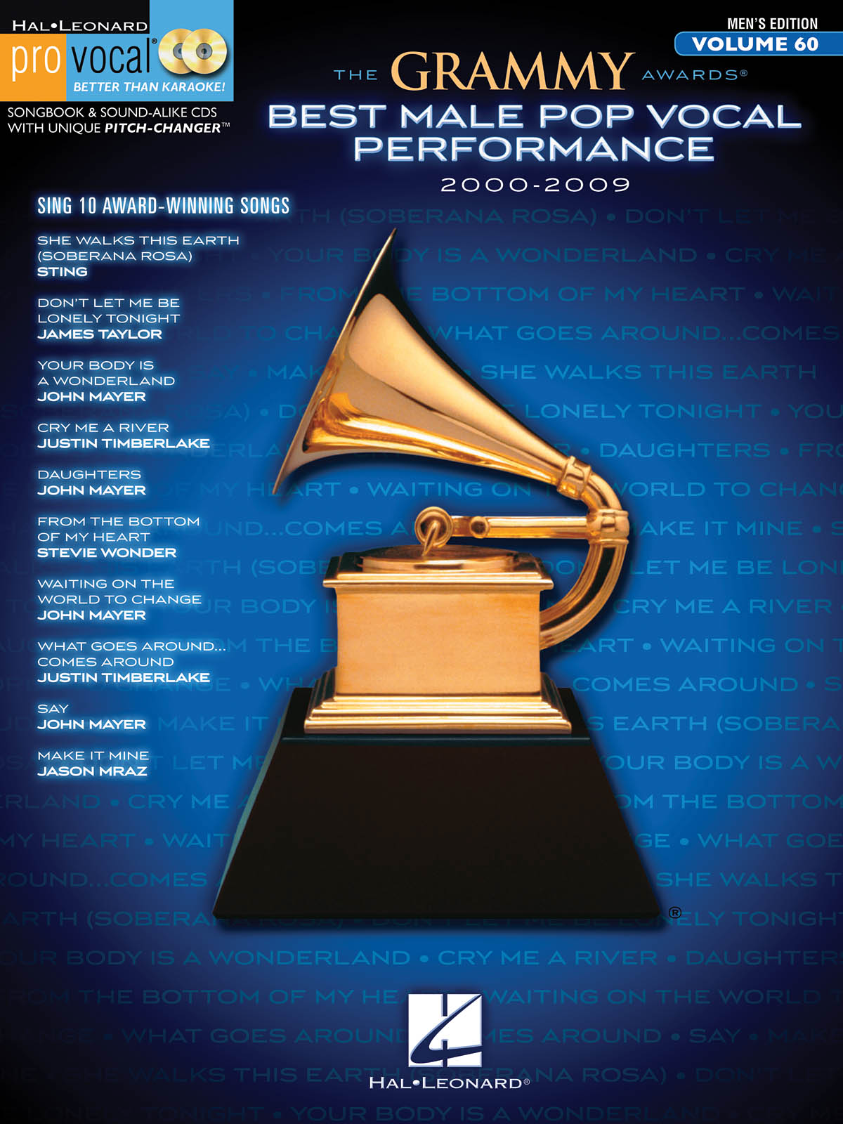 The Grammy Awards Best Male Pop Vocal 2000-2009: Melody  Lyrics and Chords: