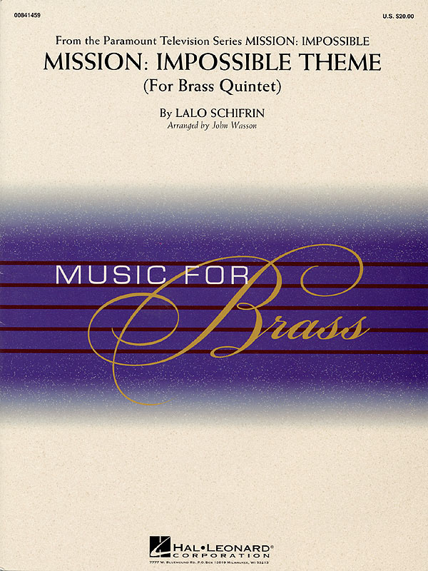 Mission Impossible (Theme): Brass Ensemble: Score & Parts