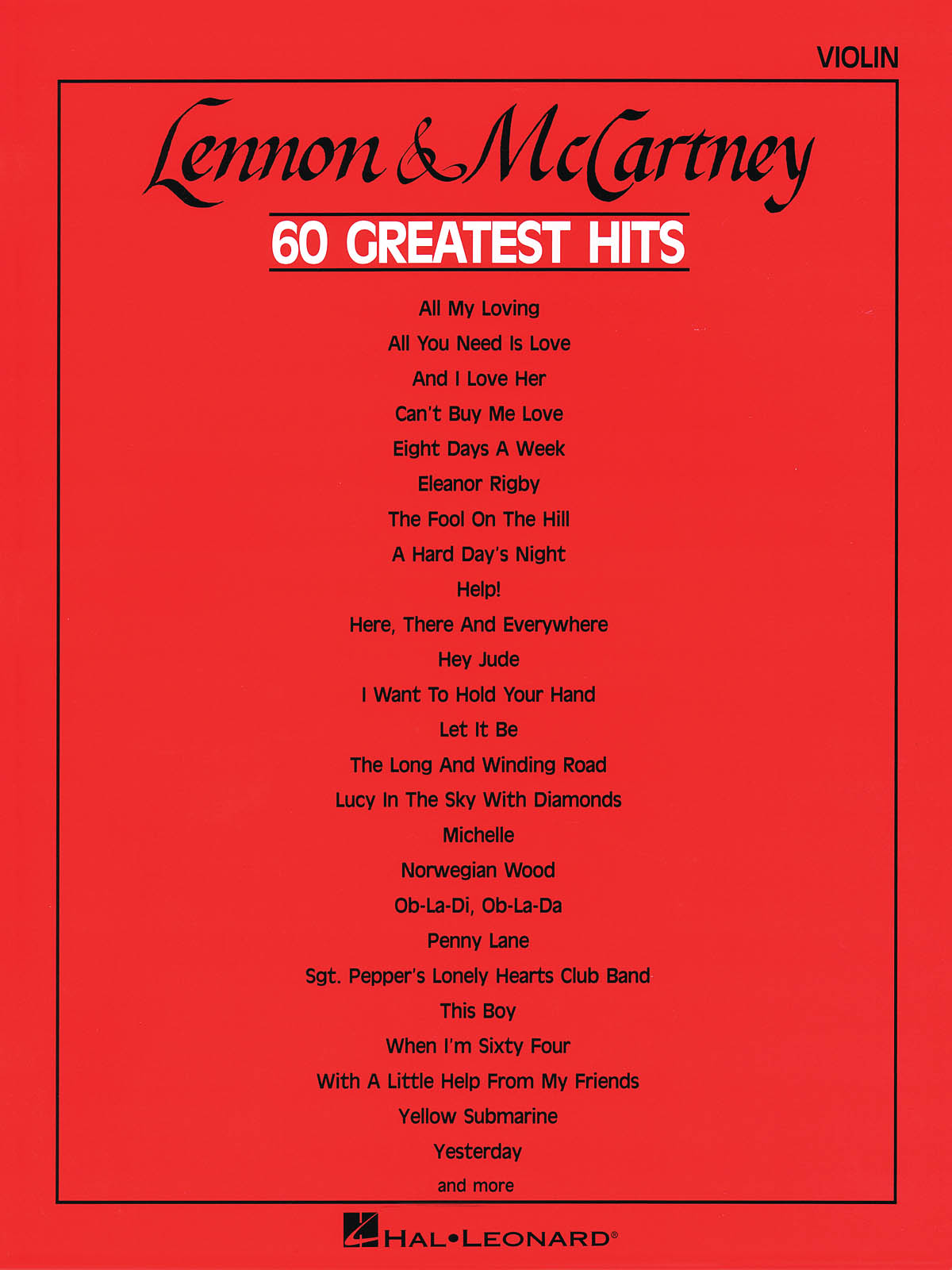 The Beatles: Lennon & McCartney - 60 Greatest Hits: Violin Solo: Instrumental