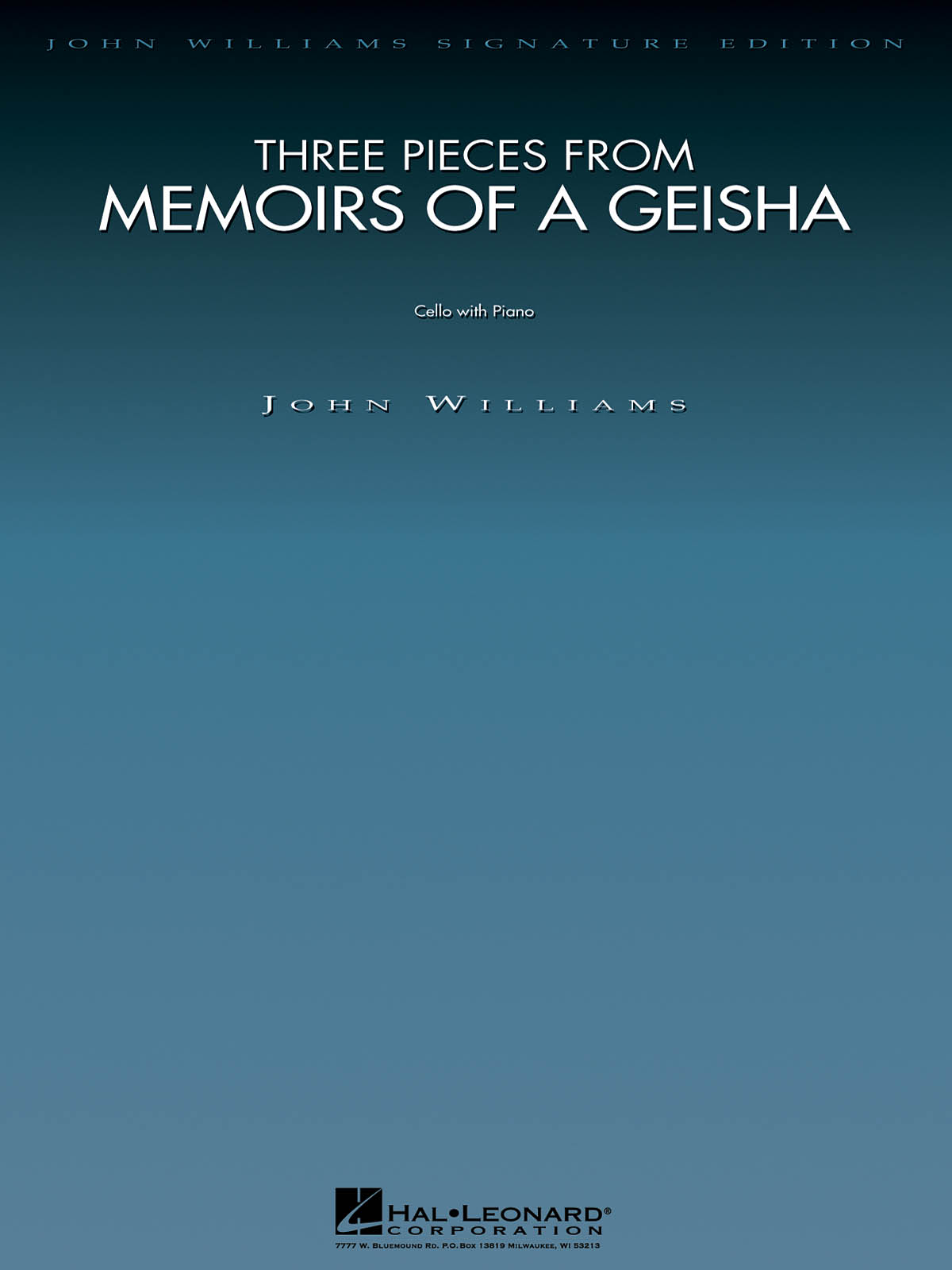 John Williams: Three Pieces from Memoirs of a Geisha: Cello and Accomp.: