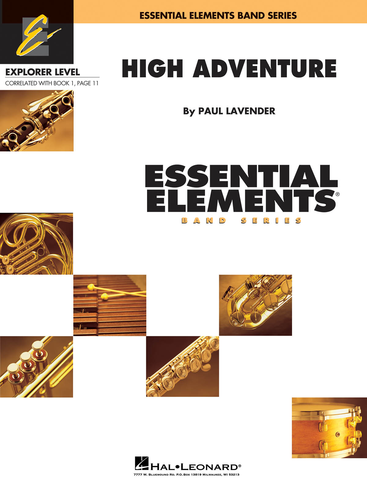 Paul Lavender: High Adventure: Concert Band: Score  Parts & Audio