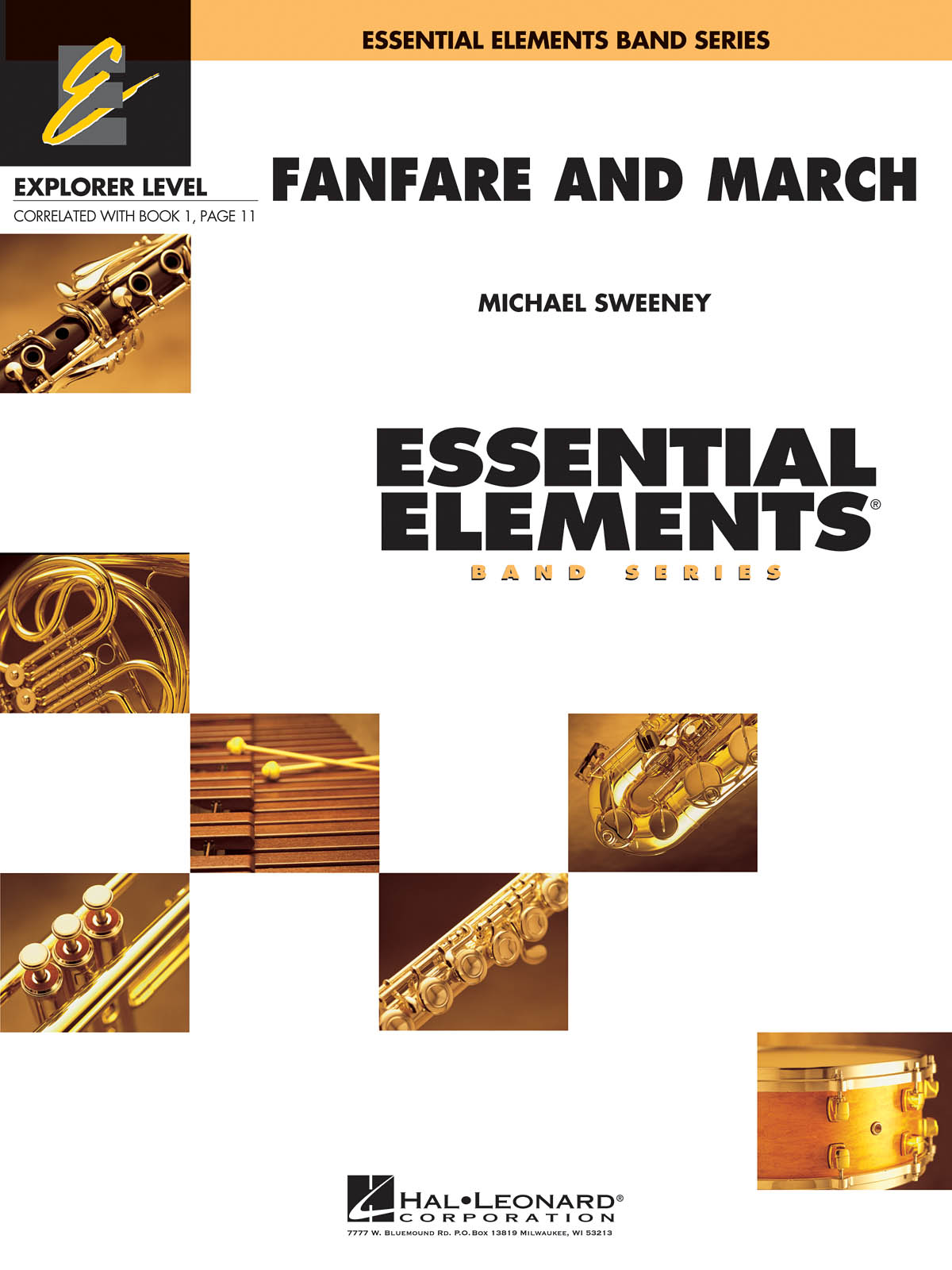 Michael Sweeney: Fanfare and March: Concert Band: Score  Parts & Audio