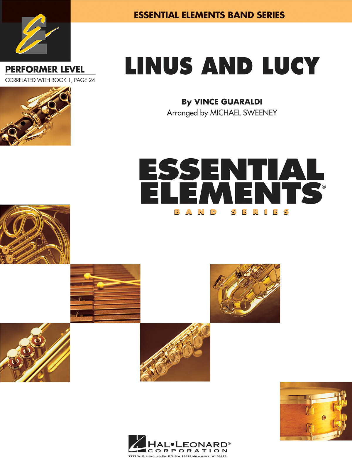 Vince Guaraldi: Linus and Lucy: Concert Band: Score  Parts & Audio