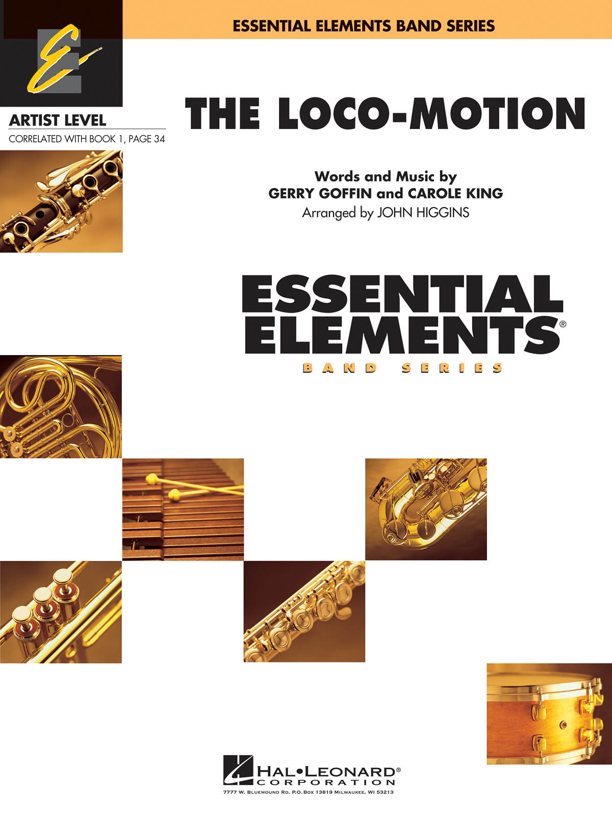 Carole King Gerry Goffin: The Loco-motion: Concert Band: Score  Parts & Audio