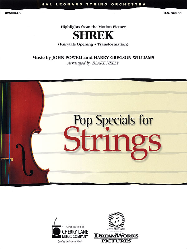 Harry Gregson-Williams John Powell: Music from Shrek: String Ensemble: Score &