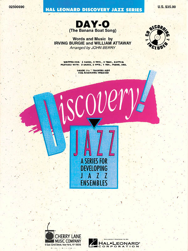 Irving Burgie: Day-O (The Banana Boat Song): Jazz Ensemble: Score