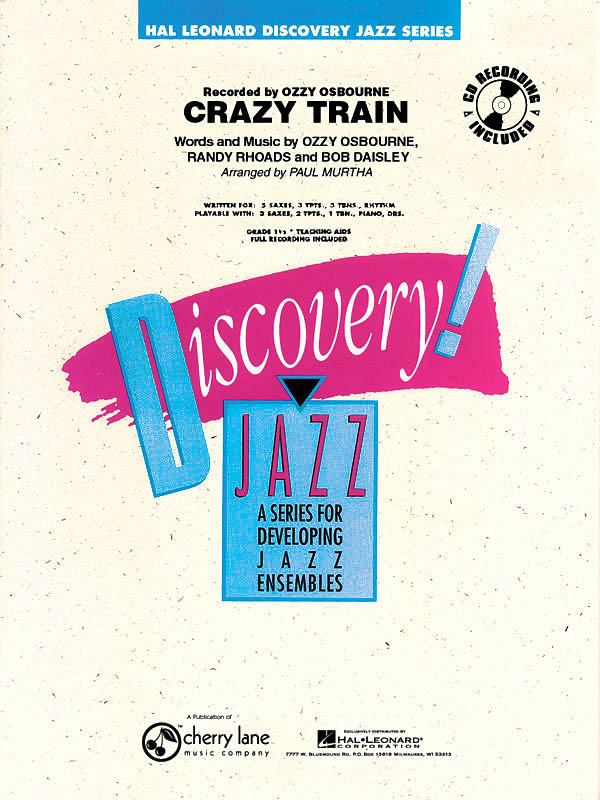 Osbourne: Crazy Train: Jazz Ensemble: Score  Parts & Audio