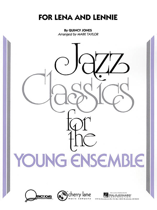 Quincy Jones: For Lena and Lennie: Jazz Ensemble: Score & Parts