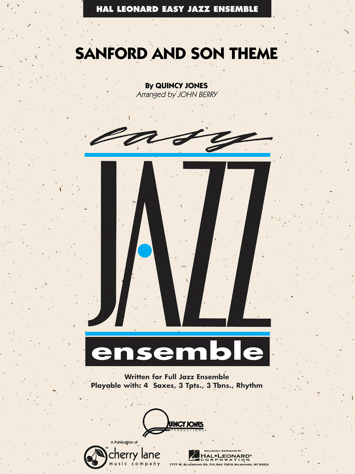 Quincy Jones: Sanford and Son Theme: Jazz Ensemble: Score  Parts & Audio